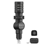 BOYA BY-M100D Mini microphone pour iPhone 14/14 Pro/13/iPad/iOS avec port Lightning pour YouTube/Vlog/entretien