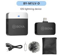 BOYA BY-M1LV Sans Fil Lavalier Revers Microphone pour iPhone Android PC Ordinateur Portable Mobile Smartphone Youtube vidéo Statique Streaming - Type BY-M1LV for iOS