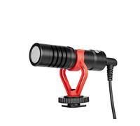BOYA by-MM1 Microphone pour appareil photo avec support antichoc/pare-brise Microphone universel pour appareils photo et caméscopes, iPhone, smartphones Android