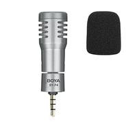 BOYA BY-P4 Microphone 3.5 mm pour iPhone/Android - TRRS Plug et Play pour Samsung Huawei Google Pixel - Vlogging/Video Recording/Live Stream