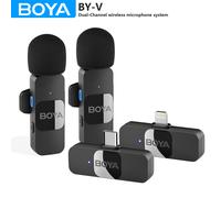 BOYA BY-V Sans Fil Lavalier Revers Microphone pour iPhone Android Téléphone Portable PC Ordinateur Portable Youtube Statique Streaming Vlog BY-V10 for Type-C