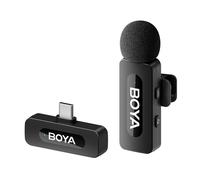BOYA BY-V10 Micro-Cravate sans Fil USB-C pour Android Smartphone PC, réduction du Bruit, Mini Micro pour Youtube, Podcast, Facebook, Tiktok Vlogging enregistrements