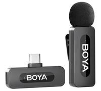BOYA BY-V10 Mini Micro Necktie Wireless USB-C for Smartphone Android Type-C, Wireless Microphone for Podcast Facebook Youtube Vlog