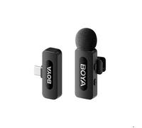 Boya BY-V10 V2.0 Microphone de Lavalier sans fil pour USB-C - 1 x TX et 1 x RX
