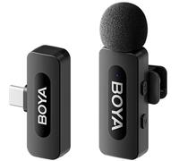 Boya V10 Micro cravate sans fil, omnidirectionnel, réduction de bruit.