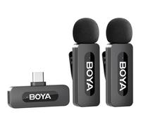 BOYA BY-V20 Mini Wireless Tie Microphone USB-C for Smartphone Android Type-C Mic for Facebook Youtube Video Recording Live