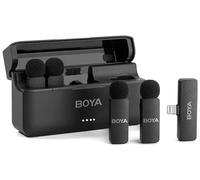 Boya BY-V4D - Micro sans fil 4 canaux, Lightning, réduction de bruit.