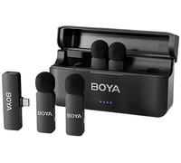 Boya BY-V4U Microphone sans Fil pour iPhone 15 Android Type C Smartphone Wireless Lapel Mic pour vidéo Podcast Interview Streaming Vlog Youtube