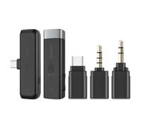 BOYA BY-WM3U Système de Microphone sans Fil 2,4GHz avec Adaptateur Audio Type-C pour Appareil Photo et Smartphone