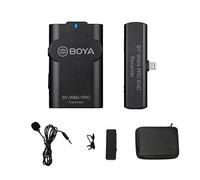 Boya by-WM4 Pro-K3 Système de Microphone sans Fil 2,4 GHz Connecteur Lightning Compatible avec Les appareils iPhone/iOS pour Tiktok Podcast Facebook Youtube Live Stream Video Vlog
