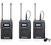 BOYA BY-WM8 Pro-K2 set de microphones de Lavalier sans fil pour DSLR smartphones portée 100 m