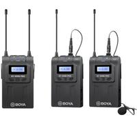 Boya by-WM8 Pro-K2 UHF Dual-Channel Système de microphone sans fil avec un récepteur et deux émetteurs