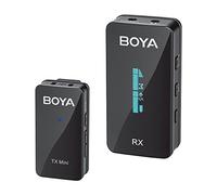 BOYA BY-XM6-S1 Mini Micro Lavalier sans Fil pour Appareil Photo Reflex numérique/iPhone/Android, Micro Revers 2,4 GHz sans Fil pour Diffusion en Direct vidéo Vlog Podcast