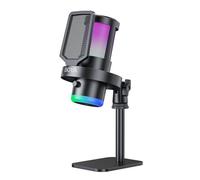 BOYA G30 Microphone Gaming USB PC/PS4/PS5, 192/96/48 kHz, 24/16 Bits, RGB, Réduction de Bruit, Mute, Contrôle du Gain, Monitoring, Filtre Anti-Pop, Micro à Condensateur pour Streaming et Podcast