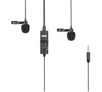 BOYA M1DM Double microphone lavalier - Sortie TRRS - Câble 4 m