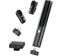 BOYA Magic Micro cravate sans fil Mini Microphone téléphone portable (2TX+3RX) pour iPhone/Android/PC/Camera, 48 kHz/24 bits, 30H