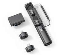 BOYA Magic Microphone sans Fil (Support Non Inclus), à Clip, à Main, de Bureau, Micro Cravate avec Prise USB-C/Lightning/3.5mm Jack, Micro sans Fil pour iPhone 7~16, Mini Microphone pour Streaming