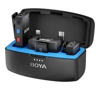 Microphone Lavalier Sans Fil Boyamic 2, Réduction Bruit IA -40 dB, 24-32 bits, Autonomie 54h, USB-C, Audio Pro 48kHz