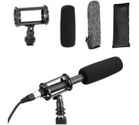 BOYA Microphone à condensateur XLR BY-BM6060 avec alimentation fantôme 24 V 48 V pour appareil photo, intervieview, programme TV
