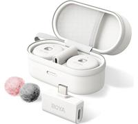 BOYA Microphone sans fil 2,4 GHz x2 Omic-U USB-C Blanc