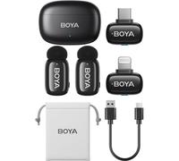 BOYA Mini 2-01 Écouteurs (1RX USB-C+1RX Lightning+2TX) Noir