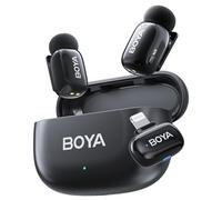BOYA Mini 2 Micro Cravate sans Fil pour iPhone, Micro Lightning Certifié Apple MFi, Réduction de Bruit IA, Contrôle Via Application, Autonomie 30H, pour Vidéo, Podcast, TikTok et Youtube