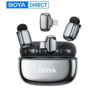 BOYA Mini 2 sans fil Lavalier revers Mini Microphone réduction du bruit pour iPhone 6-17 USB-C Android SmartPhone PC Streaming en direct BOYA mini 2-05