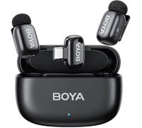 BOYA mini Micro Cravate sans Fil USB-C pour Smartphone Type-C/iPhone16 - Ultra-léger,Réduction du Bruit,Mini Mic pour Tiktok
