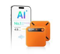BOYA Notra AI Enregistreur vocal ambiant/téléphone/capture Bluetooth, transcription AI et Sommaire intelligent, prise en charge de 140 langues, stockage de 64 Go, note magnétique pour réunions