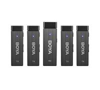 Boya sans Fil Microphone 1 RX-4TX TRRS-TRS