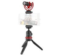 BOYA Vlogging Kit - Micro vidéo, Mini trépied avec poignée d'extension, Support de Chaussure Froide, Pare-Brise - Kit de démarrage Vlogger - Youtuber Kit BY-VG330