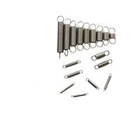 BOYALE 10 pièces 304 Ressort de Traction en Acier Inoxydable Double Crochet Petit Fil de Ressort de Tension diamètre 0.5mm OD 5mm 6mm (Size : 15mm (10Pcs), Color : 5MM_0.5MM)