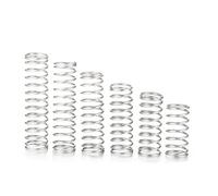 BOYALE 10pcs 1.0mm Compression Spring Outer Dia 6mm/8mm/9mm Stainless Steel Micro Small Compression Spring (Size : 25mm, Color : 6MM_1.0MM)