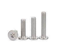 BOYALE 50pcs M2 M3 304 Stainless Steel Six-Lobe Torx Ultra Thin Super Low Flat Wafer Head Screw Bolt (Color : 8mm, Size : 50pcs M3)