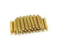 BOYALE 50Pcs M3 Hex Nut Spacing Screw Brass Threaded Pillar Computer Motherboard Standoff Spacer (Color : 16mm, Size : M3)