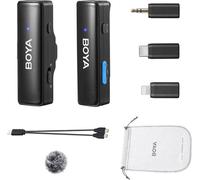 BOYALINK A1 Micro Cravate, 3 en 1 Micro sans Fil iPhone USB-C Caméra