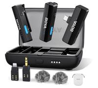 BOYALINK Mini micro cravate sans fil, USB-C Lightning Microphone iPhone Android