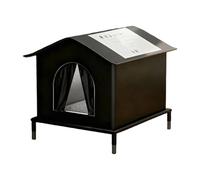 BOYANDM Abri isotherme imperméable pour chats en plein air avec base surélevée en tissu Oxford pour protéger l'hiver