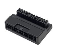 BOYANDM Adaptateur d'alimentation ATX24 broches 90 degrés pour améliorer l'esthétique intérieure des ordinateurs de bureau, connecteur d'alimentation de cartes mères