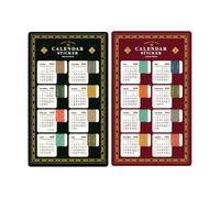 BOYANDM Autocollants décoratifs pour calendrier mensuel pour planificateurs, scrapbooking, étude, calendrier, autocollants mensuels, intercalaires adhésifs