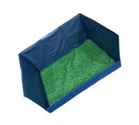 BOYANDM Bac de toilette amovible en fausse herbe pour chien, pliable, à haute paroi, pour appartement et assemblage rapide