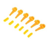 BOYANDM Changeur de pneu de voiture accessoires ouverture têtes jaunes canard insert jantes protecteur 12 pcs adaptateurs d'attelage rapide