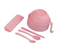 BOYANDM Ensemble complet de ramen pour micro-ondes comprenant un couvercle de bol, une passoire, des ustensiles, une cuillère, des baguettes, une fourchette pour les repas