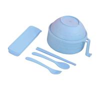 BOYANDM Ensemble complet de ramen pour micro-ondes comprenant un couvercle de bol, une passoire, des ustensiles, une cuillère, des baguettes, une fourchette pour les repas