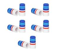 BOYANDM Lot de 10 viroles de golf professionnelles en fer pour arbres parallèles coniques de 0,8 cm, arbre en acier rayé coloré