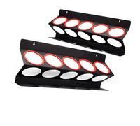 BOYANDM Porte-bouteilles robuste pouvant contenir 5 bouteilles et 4 objets supplémentaires construit en métal à courant droit à installer sur les cloisons pour garage, sinon efficacité d'atelier