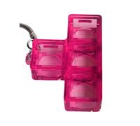 BOYANDM Porte-clés en PVC en forme de bloc de sucre transparent et coloré pour la détente, décoration de bureau et accessoire quotidien, C, taille unique