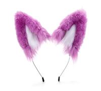 BOYANDM Serre-tête en peluche avec oreilles de loup - Pour les amateurs de cosplay, d'anime et de jeux de rôle - Accessoires photo - Accessoires pour photographie et costume