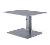 BoYata Monitor Riser Stand, Organisateur de Stockage de Support de Bureau en Métal à Hauteur Réglable Compatible avec TV, PC, Ordinateur Portable, Ordinateur, iMac et Affichage Tous écrans-Gris