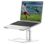 BoYata Support pour Ordinateur Portable, Support Ergonomique pour Ordinateur Portable Réglable en Hauteur, Support PC Portable Compatible avec MacBook Pro/Air, Dell, HP, Acer de 10 à 17''-Argent